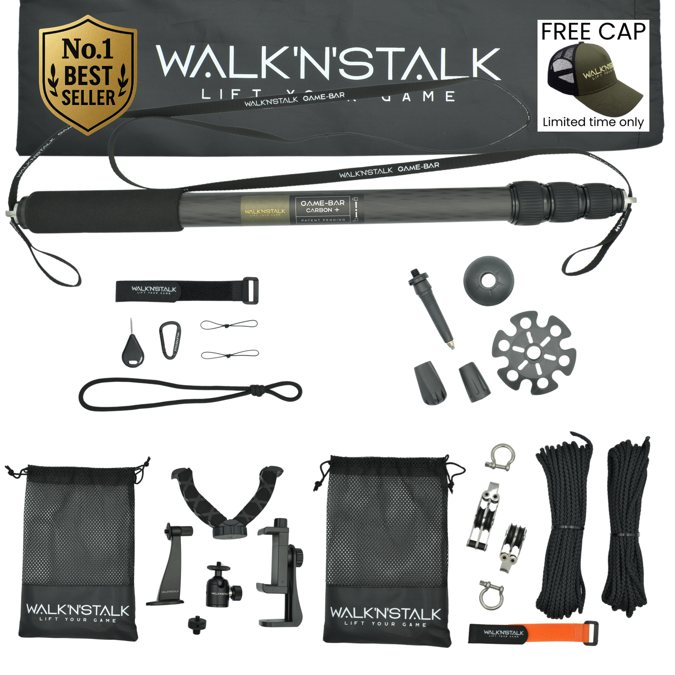 GAME-BAR® CARBON+ 7-IN-1 BUNDLE